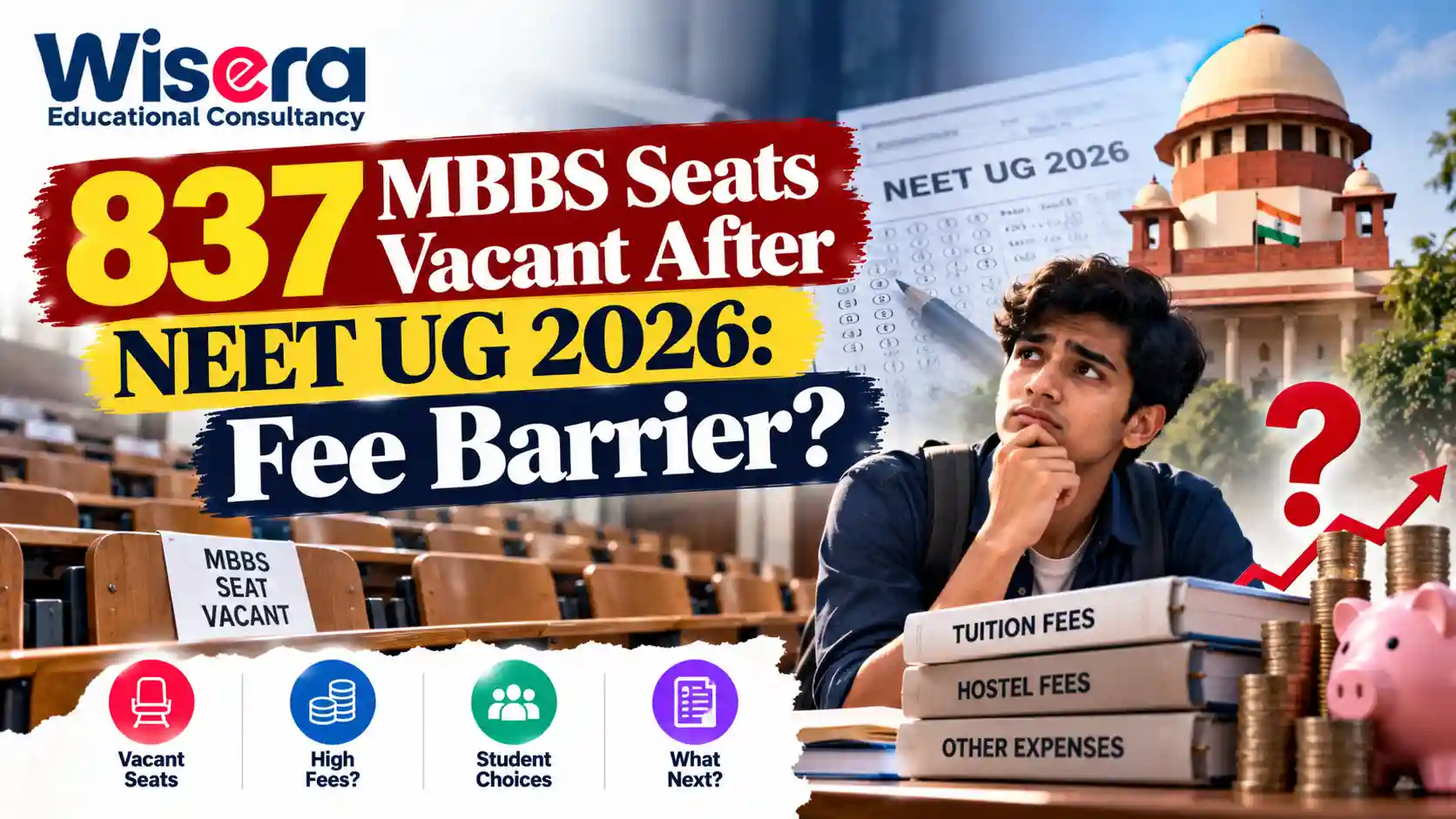 837 MBBS Seats Vacant After NEET UG 2026: Fee Barrier?​