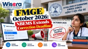 FMGE October 2026: NBEMS Extends Correction Deadline