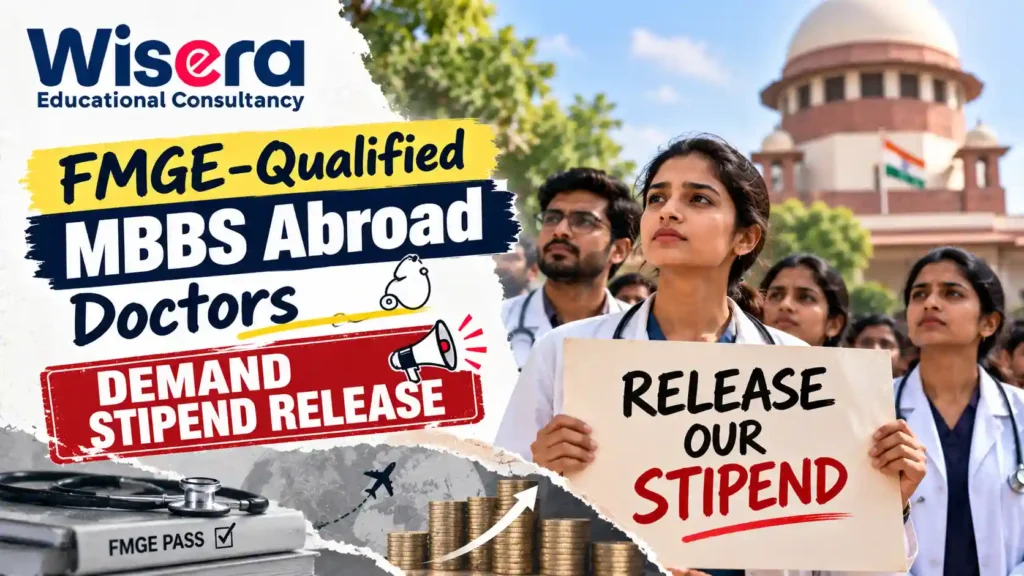 FMGE-Qualified MBBS Abroad Doctors Demand Stipend Release