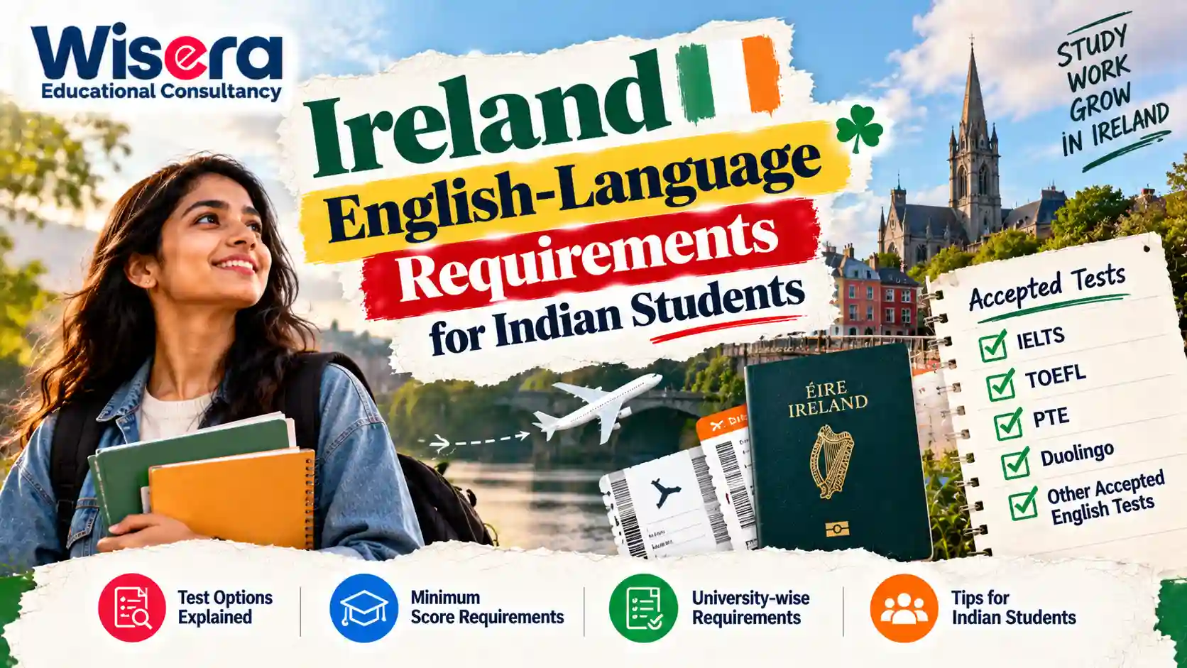 Ireland English-Language Requirements for Indian Students